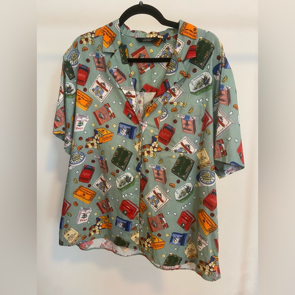 & Other Stories Multicolor Printed Button-Down Shirt